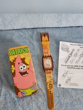 Vintage 2004 Burger King Spongebob Squarepants Patrick Star Digital Wrist Watch